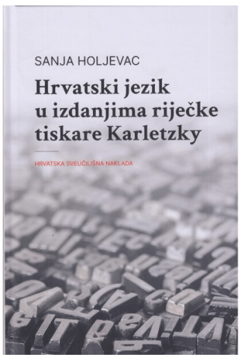 Hrvatski jezik u izdanjima riječke tiskare Karletzky - naslovnica