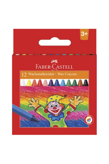 Boje voštane 12boja kartonska kutija trokutaste Faber Castell 120010 blister ~ 1/10/120 - slika proizvoda