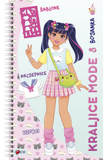 Bojanka Kraljice mode 8 (Slikovnica) - naslovnica