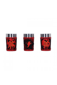 Nemesis Now AC/DC Logo Shot Glass Set (Set Of 3) 8.7Cm