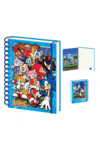 Pyramid Sonic The Hedgehog (Green Hill Zone Gang) A5 Wiro Notebook