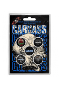 Carcass - Necro head bedževi set - slika proizvoda