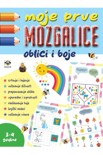 Moje prve mozgalice - Oblici i boje 3-4 godine - naslovnica