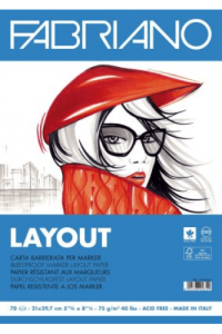 Blok Fabriano layout za marker A4 70L 75g 19100505 - slika proizvoda