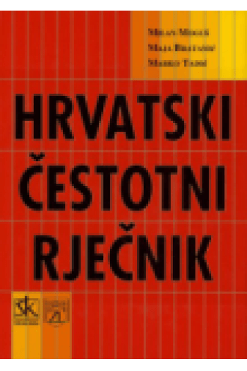 Hrvatski čestotni rječnik - naslovnica