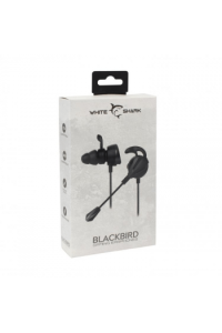 White Shark In-ear slušalice + mikrofon GE-537 Blackbird crne