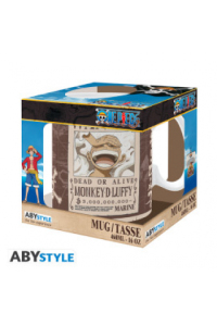 One Piece - Mug - 460 ml - Luffy Wanted - Subli - Box - slika proizvoda