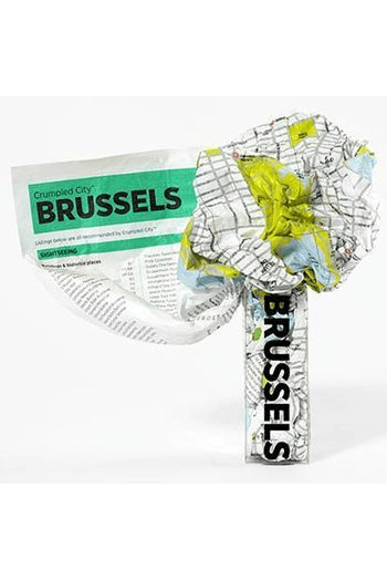 Brussels Crumpled City Map - naslovnica