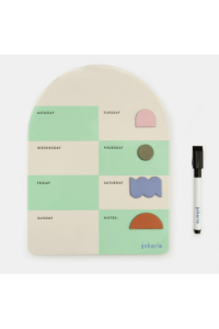 Dry Erase Board Weekly Green - slika proizvoda
