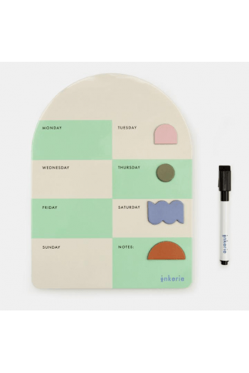 Dry Erase Board Weekly Green - slika proizvoda