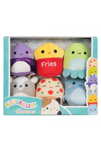 Squishmallows Micromallows 6Cm - 6Pk (Malcolm, Pep, Lune, Walkers, Orphine, Axel) - slika proizvoda