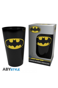 Dc Comics - Large Glass - 400ml - Batman Symbol - Box