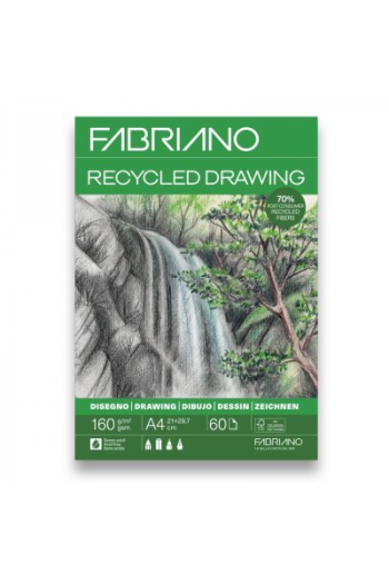 Blok Fabriano reciklirani 21x29,7 (A4) 160g 60L ljepljeni top side 19100757 - slika proizvoda