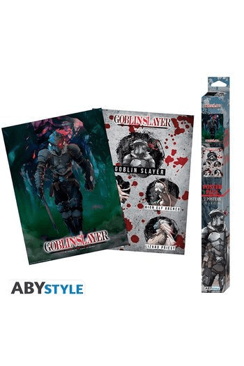 Goblin Slayer Set 2 Chibi Posters Groupe & Slayer (52x38cm) - slika proizvoda