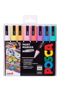 Uni pak marker Posca pc-5m pastelne boje 8,1