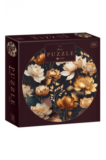 Puzzle 500 kom okrugle Flowers 1 Interdruk - slika proizvoda