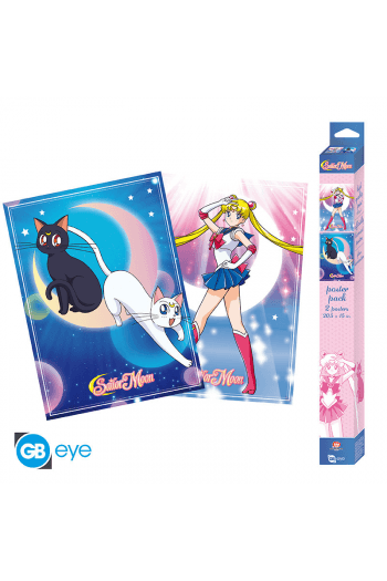 Sailor Moon - Set 2 Posters Chibi 52X38 - Sailor Moon & Cats - slika proizvoda