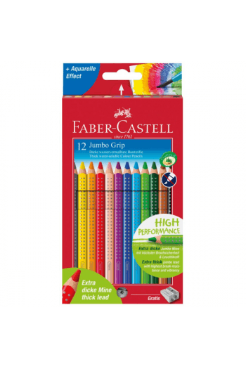 Boje drvene 12boja Jumbo Grip Faber Castell 110912 blister - slika proizvoda