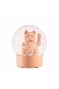 Summerglobe - Lucky Cat Pink , glitter ball , 10x10x12 cm , glass , water , polyresin (12) - slika proizvoda