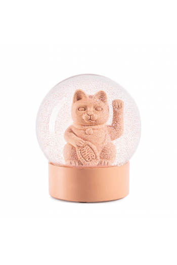 Summerglobe - Lucky Cat Pink , glitter ball , 10x10x12 cm , glass , water , polyresin (12) - slika proizvoda