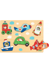 Drvene puzzle - Vozila - slika proizvoda