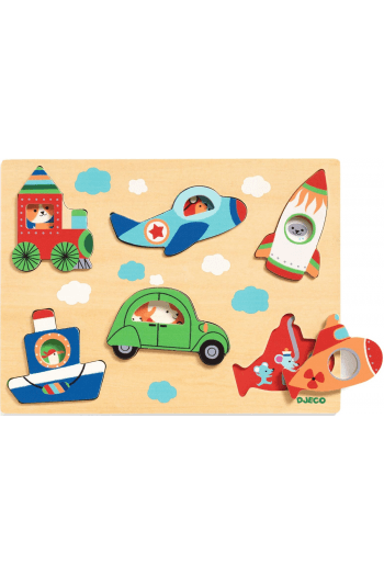 Drvene puzzle - Vozila - slika proizvoda