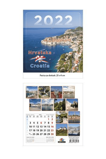 Kalendar Hrvatska / Croatia 2023 - slika proizvoda