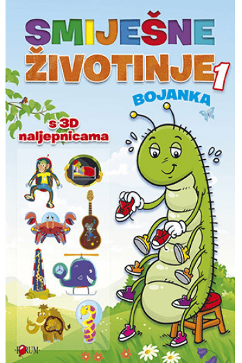Bojanka Smiješne životinje 1 - naslovnica