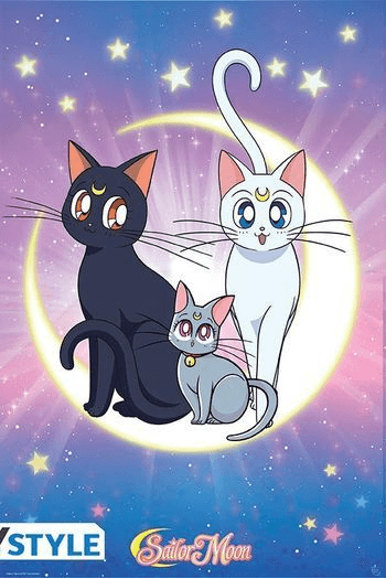 Sailor Moon - Poster Luna, Artemis & Diana (91.5X61) - slika proizvoda