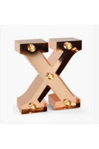 Mini lampica slovo X