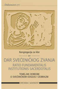 Dar svećeničkog zvanja - Ratio fundamentalis institutionis sacerdotalis - naslovnica
