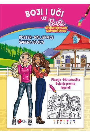Boji i uči uz Barbie - naslovnica