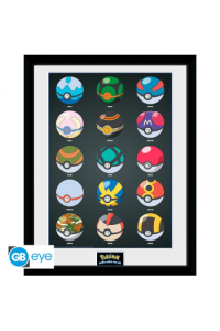 Pokemon - Framed Print Pokeballs