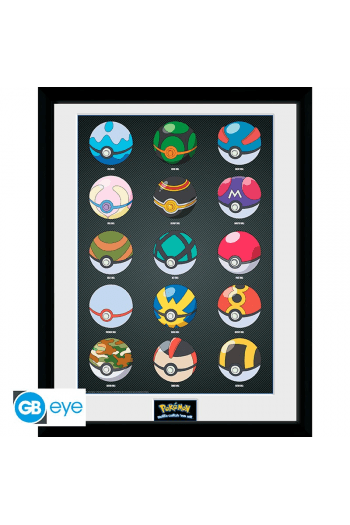 Pokemon - Framed Print Pokeballs - slika proizvoda