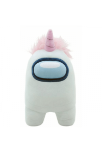 Yume toys Among Us official 12 plush with accessory white unicorn hat - slika proizvoda