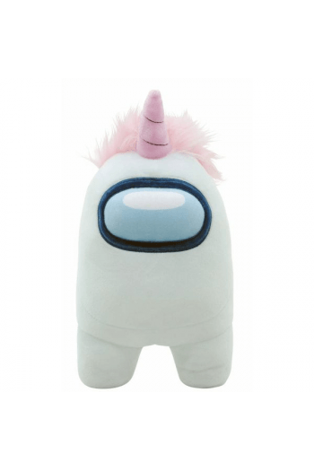 Yume toys Among Us official 12 plush with accessory white unicorn hat - slika proizvoda