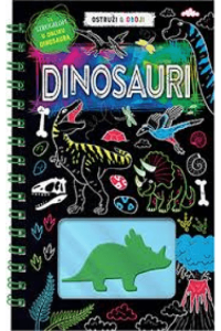 Dinosauri - ostruži & oboji - naslovnica