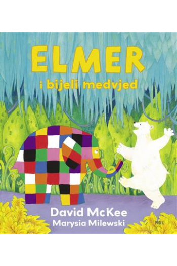 Elmer i bijeli medvjed (Slikovnica) - naslovnica