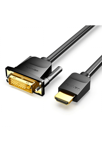 Kabel Hdmi Na Dvi Muški 1080P60 Hz Ventio 2M Abfbh Crni - slika proizvoda