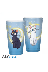 Sailor Moon - Large Glass - 400Ml - Luna & Artemis - slika proizvoda