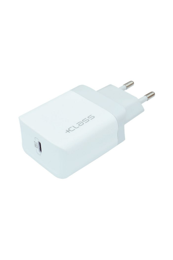 Kućni punjač + Class USB-C PD 20W brzi 220V bijeli - slika proizvoda