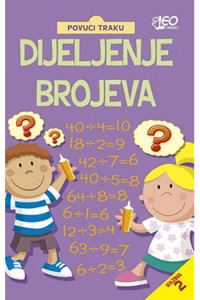 Dijeljenje brojeva, povuci traku - naslovnica