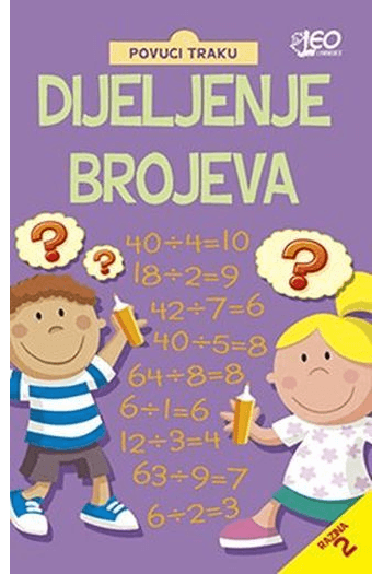 Dijeljenje brojeva, povuci traku - naslovnica