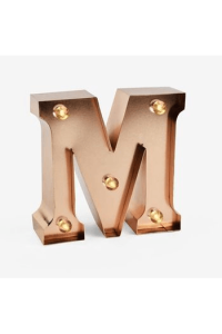 Mini lampica slovo M