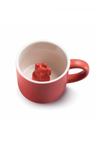 Animal mug Maneki Neko - mug with cat - red