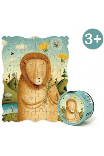 Puzzle 48 kom Portreti - Lav I Maslačak - slika proizvoda