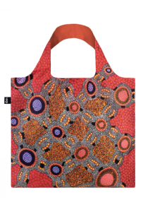 Loqi  Jl.Wd - Jennifer Napaljarri Lewis - Water Dreaming Pink Recycled Bag