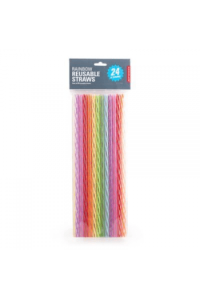 Rainbow Reusable Straws