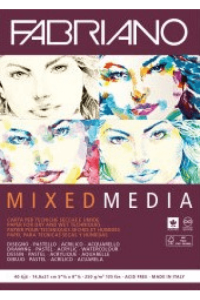 Blok Fabriano mixed media 14,8x21,0 250g 19100502 - slika proizvoda