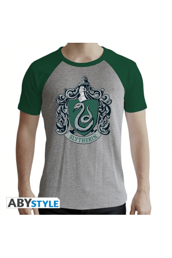 Harry Potter - Tshirt "Slytherin" Man Ss Grey & Green - Premium-Extra Large - slika proizvoda